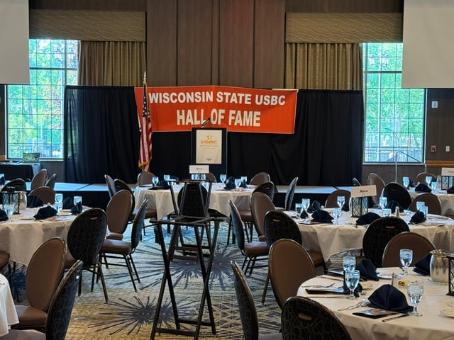 Banquet room at Bridgewood Resort Hotel, Neenah